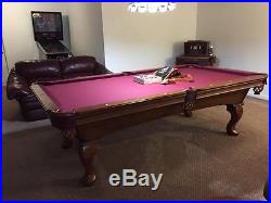 Olhausen Eclipse Series (Cherry) 8' Pool Table with Accu Fast Cushions