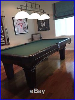 Olhausen Pool Table, Chairs, Pool Light, Cue Rack, Cues & Accessories