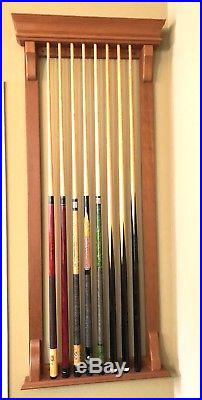 Olhausen Pool Table, wall rack, brand name cues, and all accessories