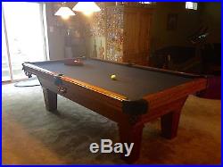 Olhausen Pro Pool Table 8 Accu Fast Keystone and Accessories