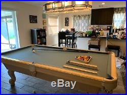 Olhausen used pool tables provincial 8 white wash