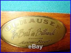 Olhauser 9 foot Antique Pool Table (2 available)