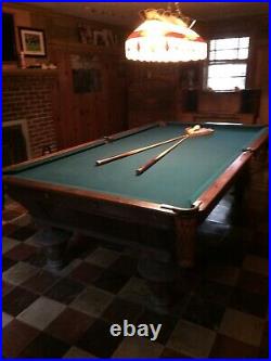 Oliver Briggs antique billiards/pool table