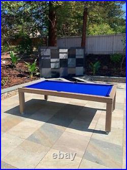 Outdoor Luxury Convertible Dining Pool Table Vision Billiards Free Shipping