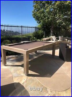 Outdoor Luxury Convertible Dining Pool Table Vision Billiards Free Shipping