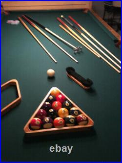 POOL TABLE 9 X 5 OLHAUSEN with ALL ACCESSORIES