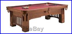 Pool Table Olhausen 8 Foot Cornado Solid Oak New In Box Cloth Choice