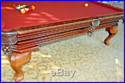 Peter Vitale 8ft Pool Table Package ALL MINT TABLE LIGHT RACK CHAIRS