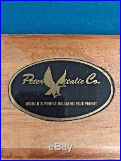 Peter Vitale Pool table with perfect felt with accessories. No reserve