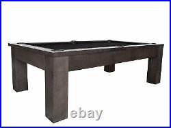 Plank & Hide Fulton 8 ft Billiards Pool Table Shadow Gray