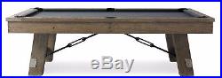 Plank & Hide Isaac 8 ft Billiards Pool Table Silvered Oak + FREE SHIPPING
