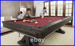 Playcraft Brazos River 8' Slate Pool Table, Weathered Black