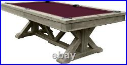 Playcraft Brazos River 8' Slate Pool Table, Weathered Gray