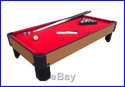 Playcraft Sport Bank Shot 3'4 Pool Table with Cloth Red