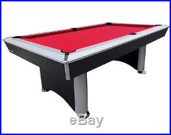 Playcraft Sprint Red Cloth Pool Table, Black/Grey
