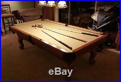 Playmaster Renaissance 3 slate 8ft Oak pool table withaccessories