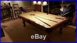Playmaster Renaissance 3 slate 8ft Oak pool table withaccessories