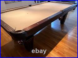 Pool Billiard Brunswick Jordan's Furniture barely used! Custom khaki felt
