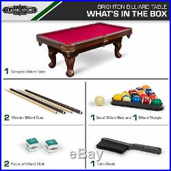 Pool Billiard Table Indoor Sport Family Play Fun Game Room 87 Traditional-Style