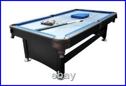 Pool Central 6FT x 3.3FT Black and Blue Slate Billiard and Pool Game Table