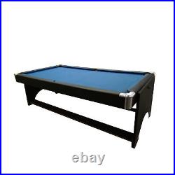 Pool Central 8.5 x 4.3FT 2-in-1 Spin Around Pool Billard Table Tennis Game Table