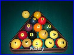 Pool Table 1970's Contiental Single Piece Slate Table Ball Return
