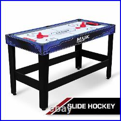 Pool Table 4 In 1 Multi-Game 54In Billiards Hockey Tennis Foosball Game Room NEW