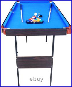 Pool Table 55 inch Foldable Game Room For Kids And Adults With All Accessories