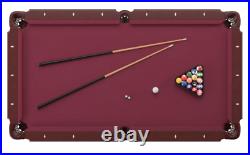 Pool Table 7' Cherry/Maple Billiards Sticks and Table With Ball Set NEW