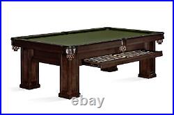 Pool Table 8' Brunswick Oakland Espresso The Game Room Store Nj 07004 Dealer