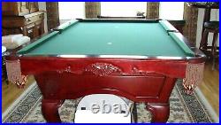 Pool Table 8 Ft Beautiful WoodBalls4 Cue Sticks2 Racks Seldom Used Exc