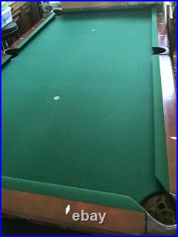 Pool Table 8 Ft Beautiful WoodBalls4 Cue Sticks2 Racks Seldom Used Exc