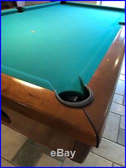 Pool Table 8 foot, Brunswick Billiards, Hawthorn, Color Honey, Aramith balls
