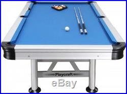 Pool Table 8ft Outdoor / Indoor Weatherproof Modern Drop Pocket Billiard Table