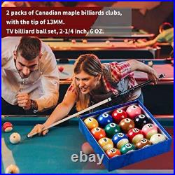 Pool Table Billiard Accessory Kit-Accessories Include TV Pool Ball Set & Prem
