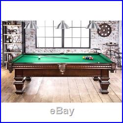 Pool Table Billiards 8ft Set Stick Triangle Chalk Cue Balls Felt Game Room New