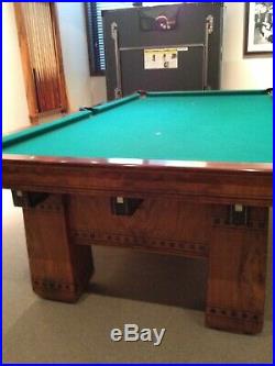 Pool Table Brunswick Antique Alexandria (Refurbished, Excellent Condition)