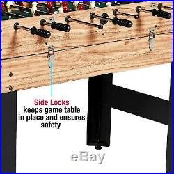 Pool Table Combo Billiards Hockey Foosball Sturdy Game Kids Family Accessories