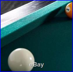 Pool Table Game Room 84-inch Billiard Balls Cues Table With Bonus Dartboard Set