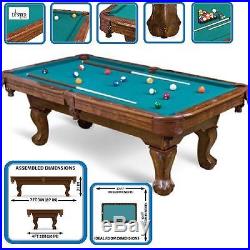 Pool Table Game Room 87-inch Billiard Balls Cues Table With Bonus Accessory Kit