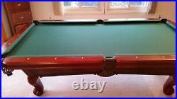 Pool Table, Gently Used 8' Craftmaster Cherry Wood