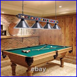 Pool Table Light, Billiard Light with 4 Matte Metal Shade, 70 Inch Black DIY Po