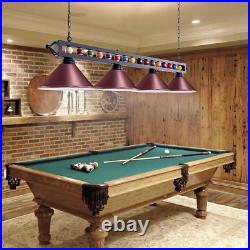 Pool Table Light, Wellmet 70 Inch Billiard Lights Fixture with 4 Matte Metal Sha