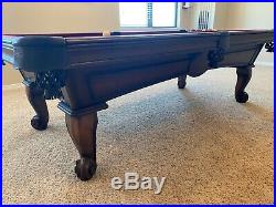 Pool Table Olhausen 8' X 4' regulation size table with 1 thick slate