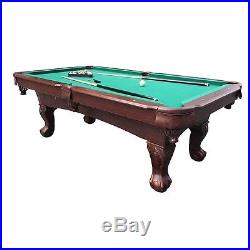 Pool Table Set Family Game Room Billiards Table Balls Cues Triangle Wall Rack