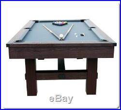 Pool Table Tennis 7.5' Arcade Game Room Billiard Ping Pong Combo Accessory Kit
