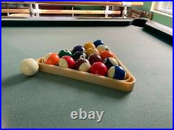 Pool table 3/4inch slate 4 x 8 foot pool sticks balls and triangle included