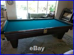 Pool table 9' x 4.5' Brunswick Heritage Championship Pool Table 1 7/8 slate top