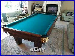 Pool table 9' x 4.5' Brunswick Heritage Championship Pool Table 1 7/8 slate top