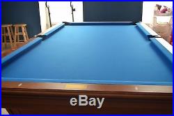 Pool table. Player choice billiards 4' x 8' cues, balls and pool light